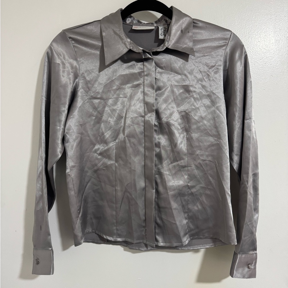 Christie Brooks Vintage Satin Blouse